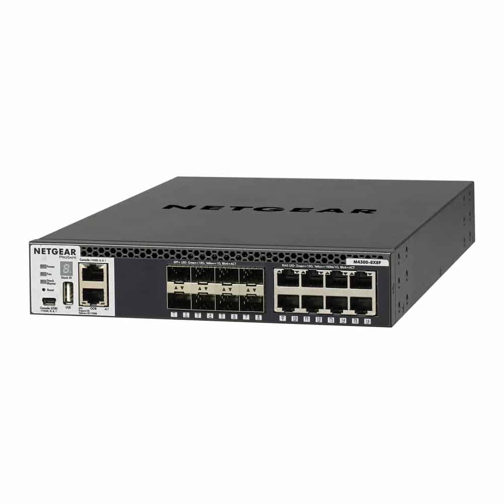 NETGEAR Stackable M4300 16 Port ProSafe 10 Gigabit Network Switch XSM4316S-100NES